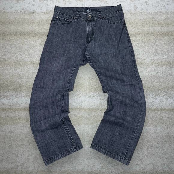 Vintage Y2K CVI Skater Jeans 36x32 Regular Straight Leg Black Wash Denim Rap - Picture 2 of 4